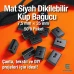 Bağucu Dikme - Küp Dikilebilen Bağucu 50 Adet/Pkaet Mat Siyah Giriş 7,5 mm x 3,5 mm PROMOART0034