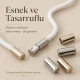 Kıskaçlı Bağucu - Tres Kordon İçin Metal Bağ Ucu, 2 cm uzunluk, 10 mm çap, 5,5 mm kordon girişi ile ince tres kordonlar için