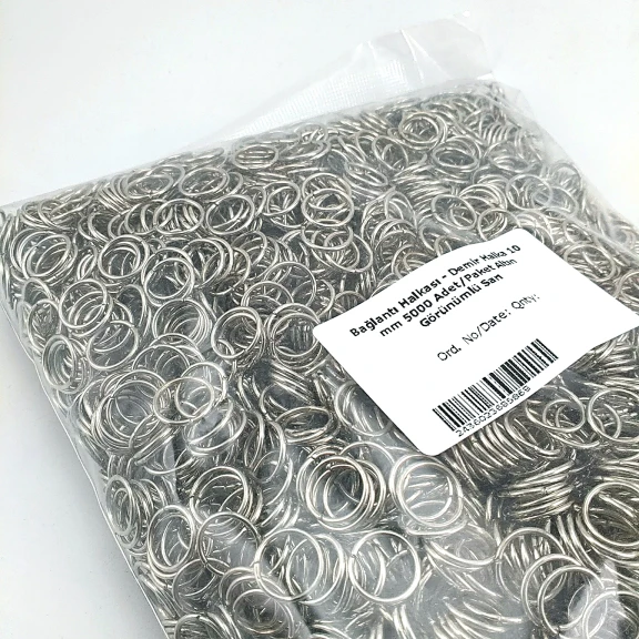 1 cm Halka - Zincir Bağlantı Halkası 5000 Ad/Pkt A000H1