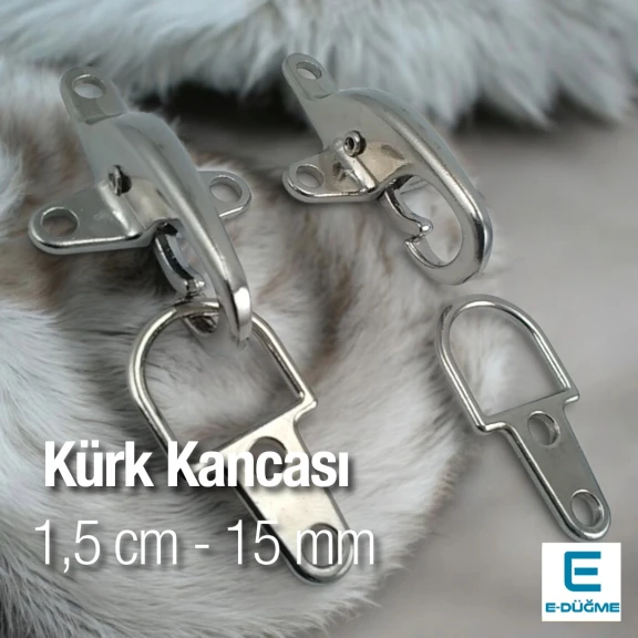 Kürk Kancası Büyük Model 1.5 cm Kürk Kopçası A 500