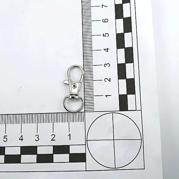 10 mm Anahtarlık Kancası - Paris Kanca Yaylı Döner Kancalar - Papağan Kanca (100 Adet/Paket) S1351