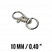 10 mm Paris Hook Spring Swivel Hooks - Keychain Hook - Parrot Hook A 509