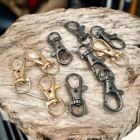 1 cm Paris Kanca Yaylı Döner Kancalar - Anahtarlık Kancası - Papağan Kanca A 510