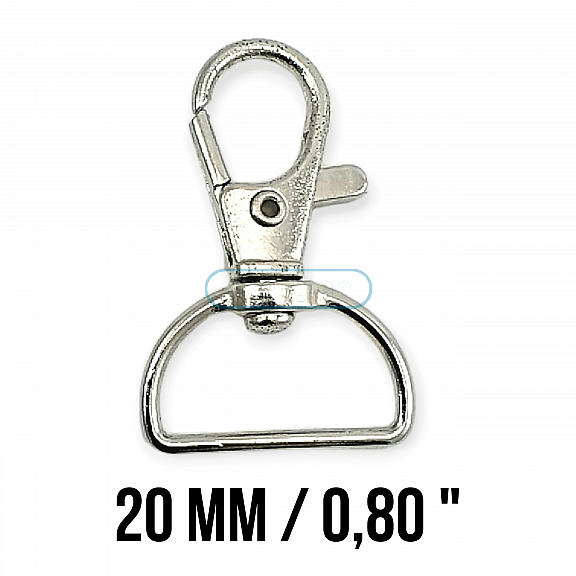 21 mm Paris Hook Spring Swivel Hooks - Keychain Hook - Parrot Hook A 512