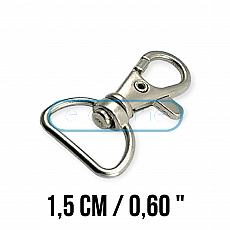 15 mm Almond Hook - Parrot Hook - Spring Swivel Wire Hook A 514