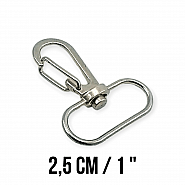 25 mm Almond Hook - Parrot Hook - Spring Swivel Wire Hook A 516