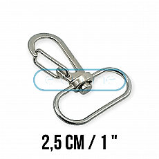 25 mm Almond Hook - Parrot Hook - Spring Swivel Wire Hook A 516