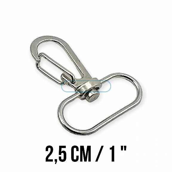 25 mm Almond Hook - Parrot Hook - Spring Swivel Wire Hook A 516