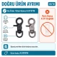 10 mm Tetik Döner Yaylı Kancalar - Liviton Kanca - Papağan Kanca A 522