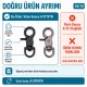 1,5 cm Viton Kanca Yaylı Döner Çanta ve Anahtarlık Kancası A 511VTN, 35mm uzunluk, 19mm en, zamak metal malzeme, çanta ve
