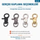 1,5 cm Viton Kanca Yaylı Döner Çanta ve Anahtarlık Kancası A 511VTN, 35mm uzunluk, 19mm en, zamak metal malzeme, çanta ve