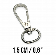 14 mm Almond Hook - Parrot Hook - Spring Swivel Hook A 530