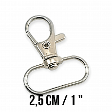 25 mm Paris Hook Spring Swivel Hooks - Keychain Hook - Parrot Hook A 545