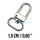 14 mm Lock Hook - Parrot Hook - Spring Swivel Hook A 546