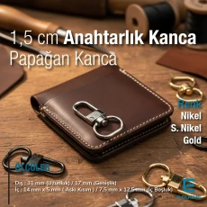 1,5 cm Anahtarlık Kanca Gold  Renk Papağan Kanca 50 Adet /Paket A 546 PROMO