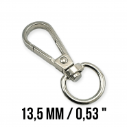 13,5 mm Almond Hook - Parrot Hook - Spring Swivel Hook A 547