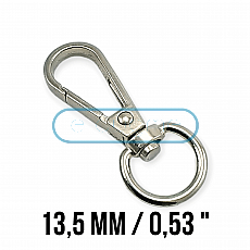 13,5 mm Almond Hook - Parrot Hook - Spring Swivel Hook A 547