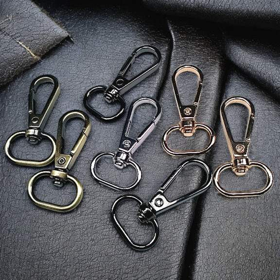 Papağan Kanca - 25 mm Badem Kanca - Yaylı Döner Kanca (100 Adet/Paket) S24699