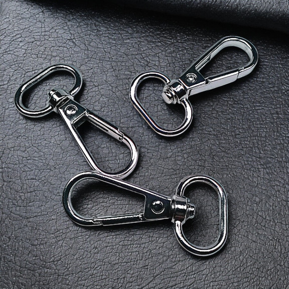 Papağan Kanca - 25 mm Badem Kanca - Yaylı Döner Kanca (100 Adet/Paket) S24699