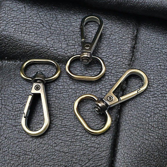 Papağan Kanca - 25 mm Badem Kanca - Yaylı Döner Kanca (100 Adet/Paket) S24699