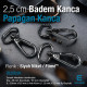 25 mm Badem Kanca - Papağan Kanca - Yaylı Döner Kanca A 549