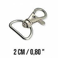 18 mm Paris Hook Spring Swivel Hooks - Keychain Hook - Parrot Hook A 557