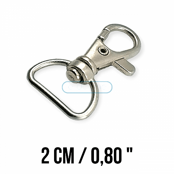 18 mm Paris Hook Spring Swivel Hooks - Keychain Hook - Parrot Hook A 557