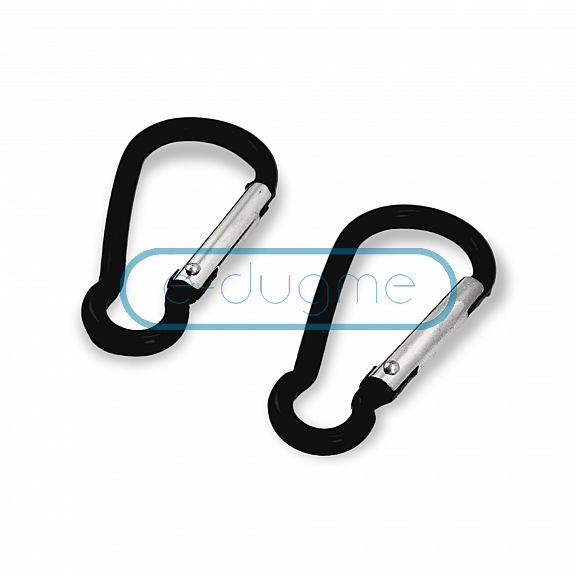 5 cm Aluminum Carabiner D Shaped Buckle Key Chain Clip Camping D-ring Carabiners A 566