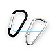 4cm Aluminum Carabiner D Buckle Key Chain Clip Camping D-ring Carabiners A 568