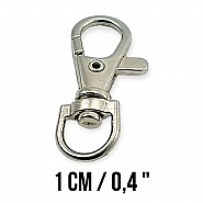 10 mm Paris Hook Spring Swivel Hooks - Keychain Hook - Parrot Hook A 578