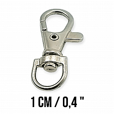 10 mm Paris Hook Spring Swivel Hooks - Keychain Hook - Parrot Hook A 578