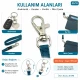10 mm Paris Kanca Yaylı Döner Anahtarlık Kancası A 578, metal zamak malzemeden üretilmiş, çanta, kemer ve el sanatları için