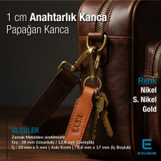 10 mm Badem Kanca - Papağan Kanca - Yaylı Döner Kanca A 579