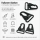 2 cm Tüfek Kancası Zamak Metal Yaylı Askı Kayış ve Çanta Kancası A 583