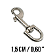 15 mm Sailor Hook - Leash Hook - Spring Swivel Hook A 588