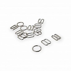 8 mm Sütyen Askı Ayar Tokası Kancası ve Halkası AK00080