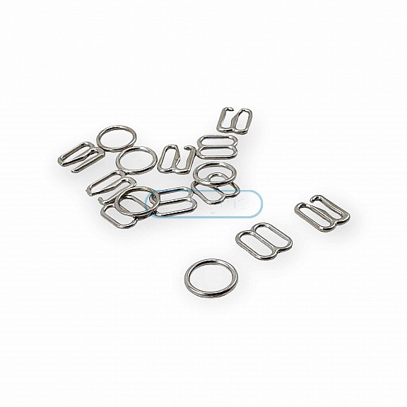 8 mm Sütyen Askı Ayar Tokası Kancası ve Halkası AK00080