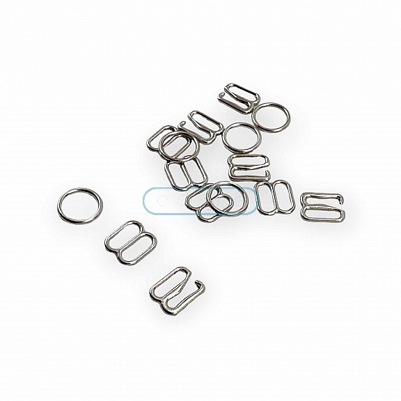 8 mm Sütyen Askı Ayar Tokası Kancası ve Halkası AK00080