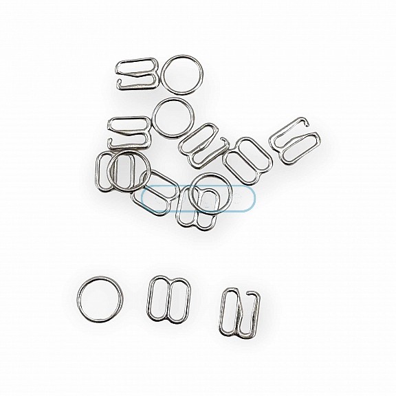 8 mm Sütyen Askı Ayar Tokası Kancası ve Halkası AK00080