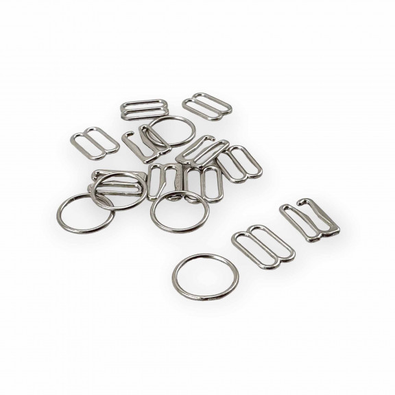 12 mm Sütyen Askı Ayar Tokası Kancası ve Halkası AK00120