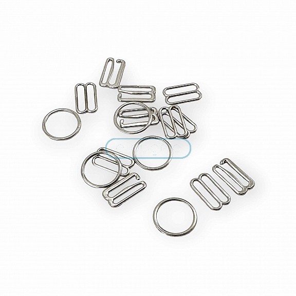 15 mm Sütyen Askı Ayar Tokası Kancası ve Halkası AK00150
