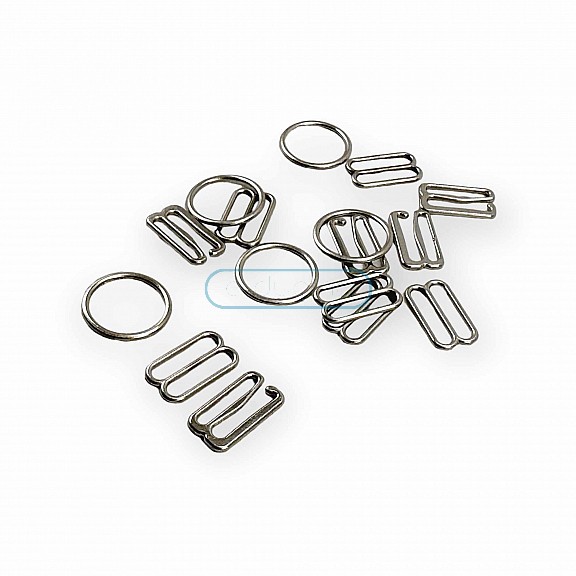 15 mm Sütyen Askı Ayar Tokası Kancası ve Halkası AK00150