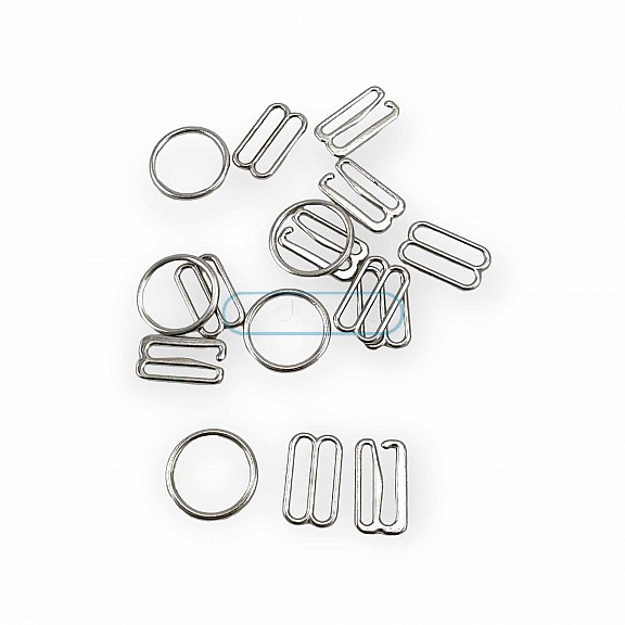 15 mm Sütyen Askı Ayar Tokası Kancası ve Halkası AK00150