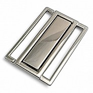 Geçmeli Lüx Metal Toka 3 cm - Aynalı Geçmeli Toka A 496
