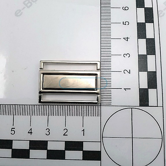 Geçmeli Lüx Metal Toka 3 cm - Aynalı Geçmeli Toka A 496