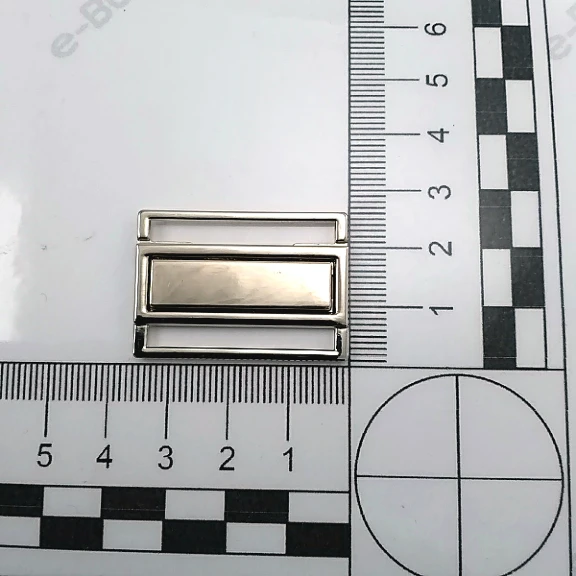 Geçmeli Lüx Metal Toka 3 cm - Aynalı Geçmeli Toka A 496