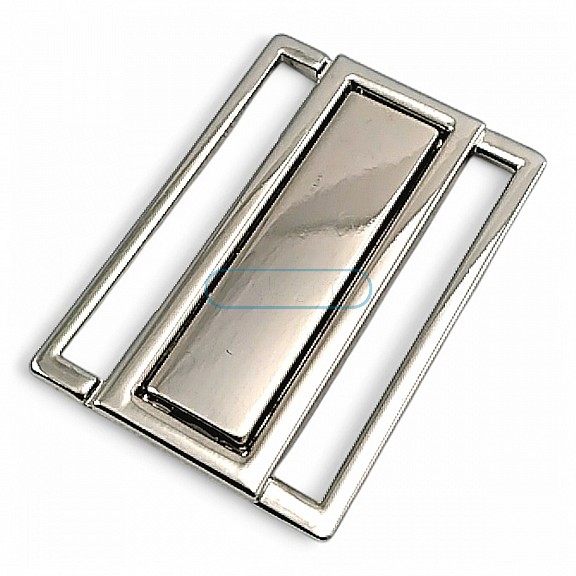 Geçmeli Lüx Metal Toka 3 cm - Aynalı Geçmeli Toka A 496