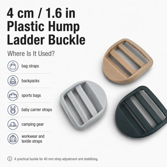 4 cm Plastik Kambur Toka Merdiven Toka Çanta Kayış Askı Ayar Tokası AK0004
