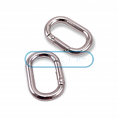 12 mm Oval Spring Ring - Key Chain Ring - Clamp A 459