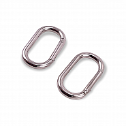 16 mm Oval Spring Ring - Key Chain Ring - Clamp A 461